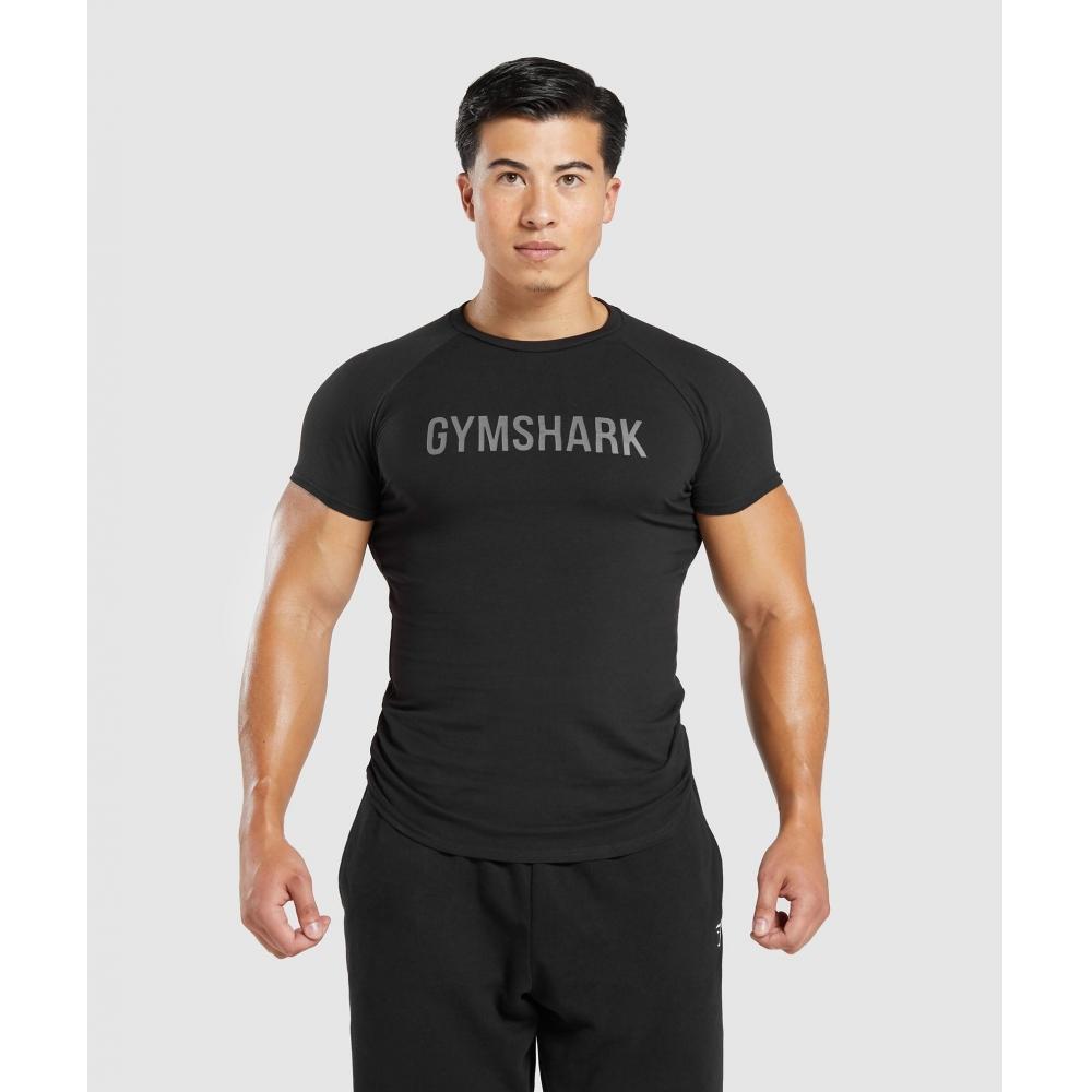 

Футболка GYMSHARK Apollo, черная A1A3D BBBB 3XL
