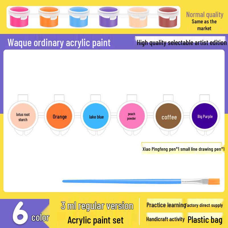 Children's Waterproof Washable 24-Color Oil Painting Pigment Set