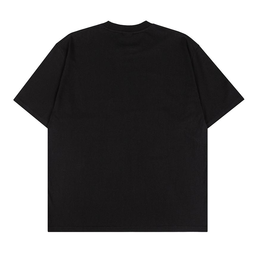Deoteuwelbeulaundeu Black Oversized T-Shirt With Small The 12Th Round Logo