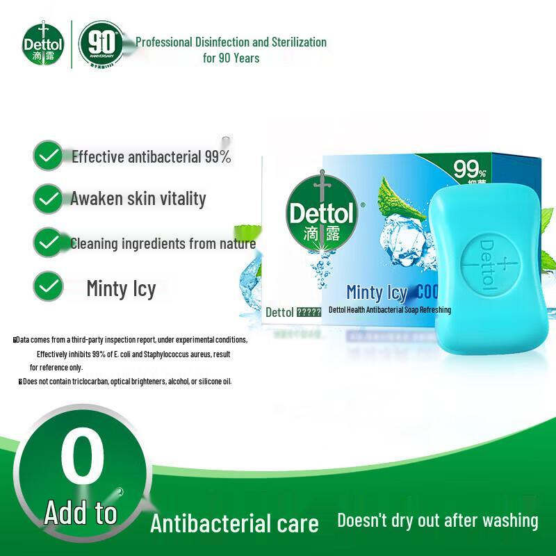 Dettol Peppermint Icy Cool Bar Soap