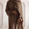 XG2057 Women's Hooded Long Robe Dress - Middle Eastern & Turkish Style
