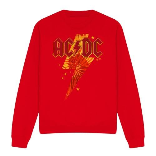 AC/DC Unisex Adult Tie Dye Bolt Sweatshirt