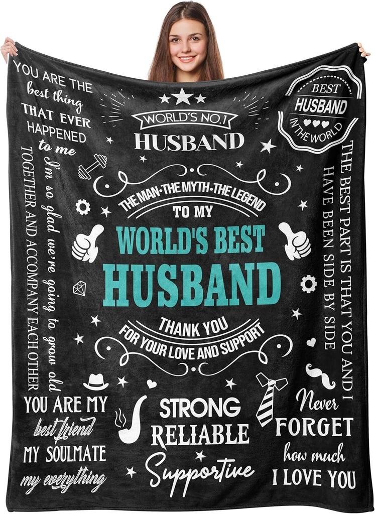 1PC Gift To Dad Thin Blankets for Father's Day Anniversary Birthday Mother's Day for Mom Wife Uncle Grandma Abuela Soft Throw