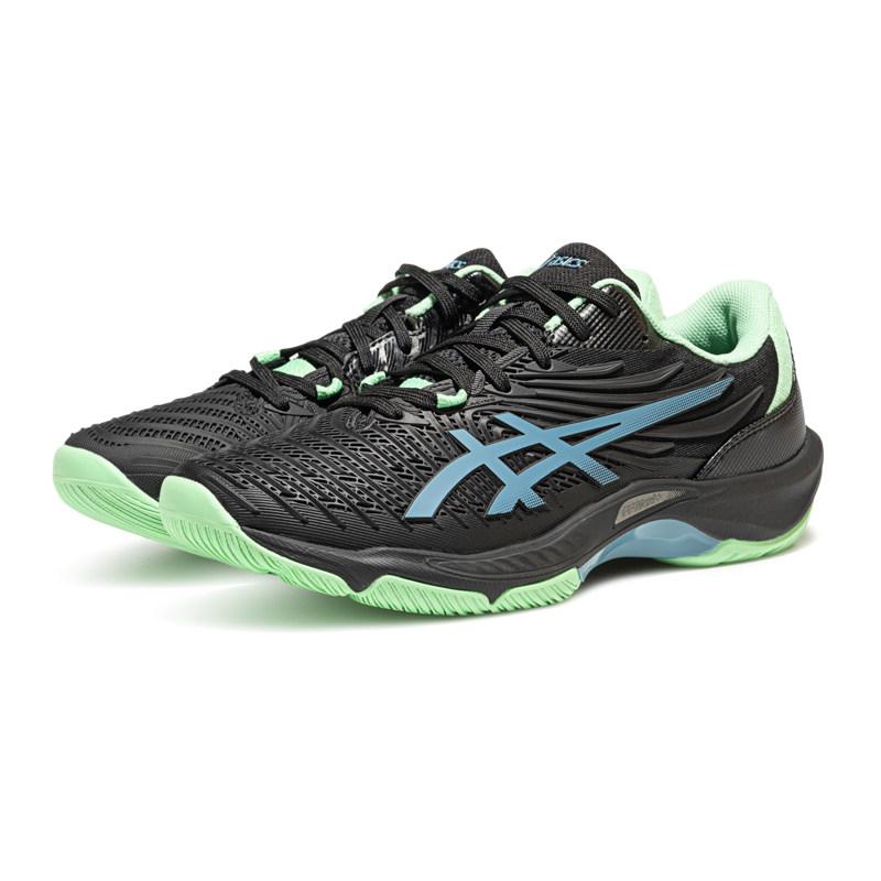 ASICS Unisex COURT CONTROL FF 4 Indoor Badminton Volleyball Shoes Black Blue 1071A125-001