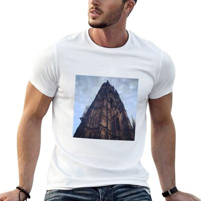 Koln Cathedral Tshirt Fashion Print Casual Short Sleeve