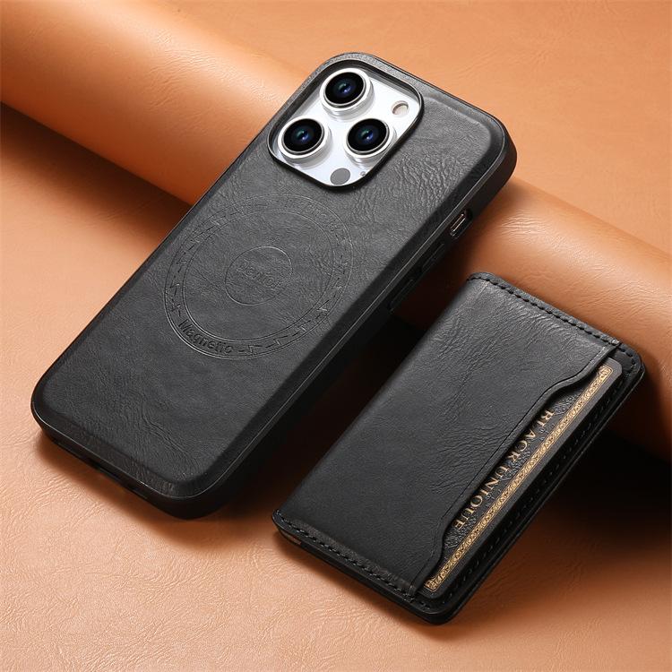 Denior Applicable iPhone11ProMax Magnetic Mobile Phone Leather Case Insert Card Separation Case 7/8Plus Mobile Phone Case