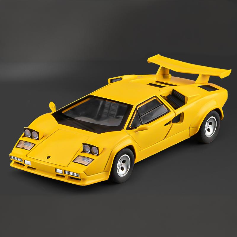 1:24 Lamborghini Countach LP500S Sideswipe Supersportwagen Spielzeugauto Modell Sound und Licht Kinderspielzeug Sammlerstücke Geburtstagsgeschenk Spielzeug