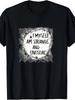 Strange & Unusual 80s 90s Retro Vintage T-Shirt - Gothic Slogan I Myself Am Strange & Unusual with