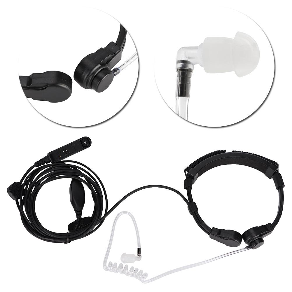 9RPLUS Retractable Throat Control Mic Earphone for UV 9R BF 9700 BF A58 Walkie Talkie