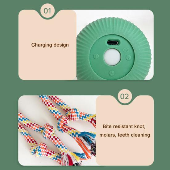 Interactive Cat Ball Dogs Rechargeable Smart Rotating Ball Pets Moving Ball with Recording Function for Indoor Outdoor Exercise Training Stimulation