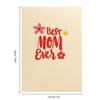 3D Mothers Day Best Mom Greeting Card Handwriting Card Access for Wedding Birthday Invitation Cards