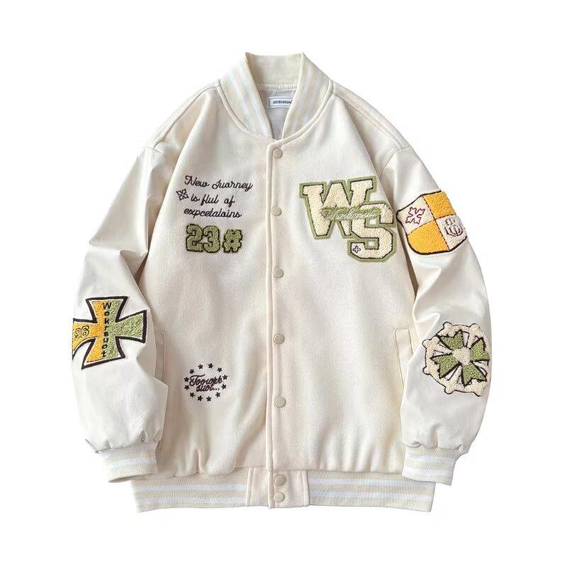 Autumn Jacket for Men, Loose Fit, Plus Size, Hong Kong Style, Casual Coat, Youth Baseball Jacket, Unique Design, Oversize Trend