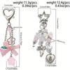 Star Phone Pendant Flower Acrylic Keyring Sweet Punk Bag Pendant  Student