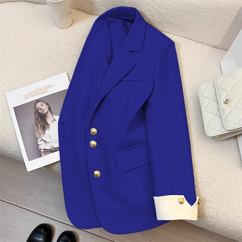 Palton Blazer Elegant pentru Femei Modă Guler Ridicat Mânecă Lungă Paltoane Dama Modă Primăvară Toamnă Lejer Office Lady Îmbrăcăminte Exterioară