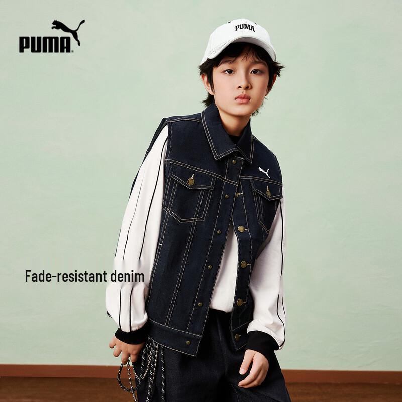 PUMA Kids Spring 2026 Boys Denim Vest 140cm