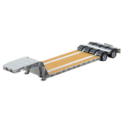 Kyosho Original 1/43 Scale Nippon Trex Heavy Equipment Transport Semi-Trailer, Gray, Finished Product