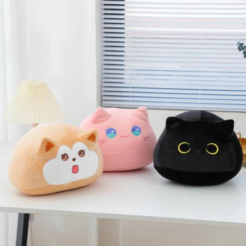Cartoon Black Cat Doll Pillow Animal Girl Dormitory Sleeping Plush Toy Pillow Office Home Sofa Cushion