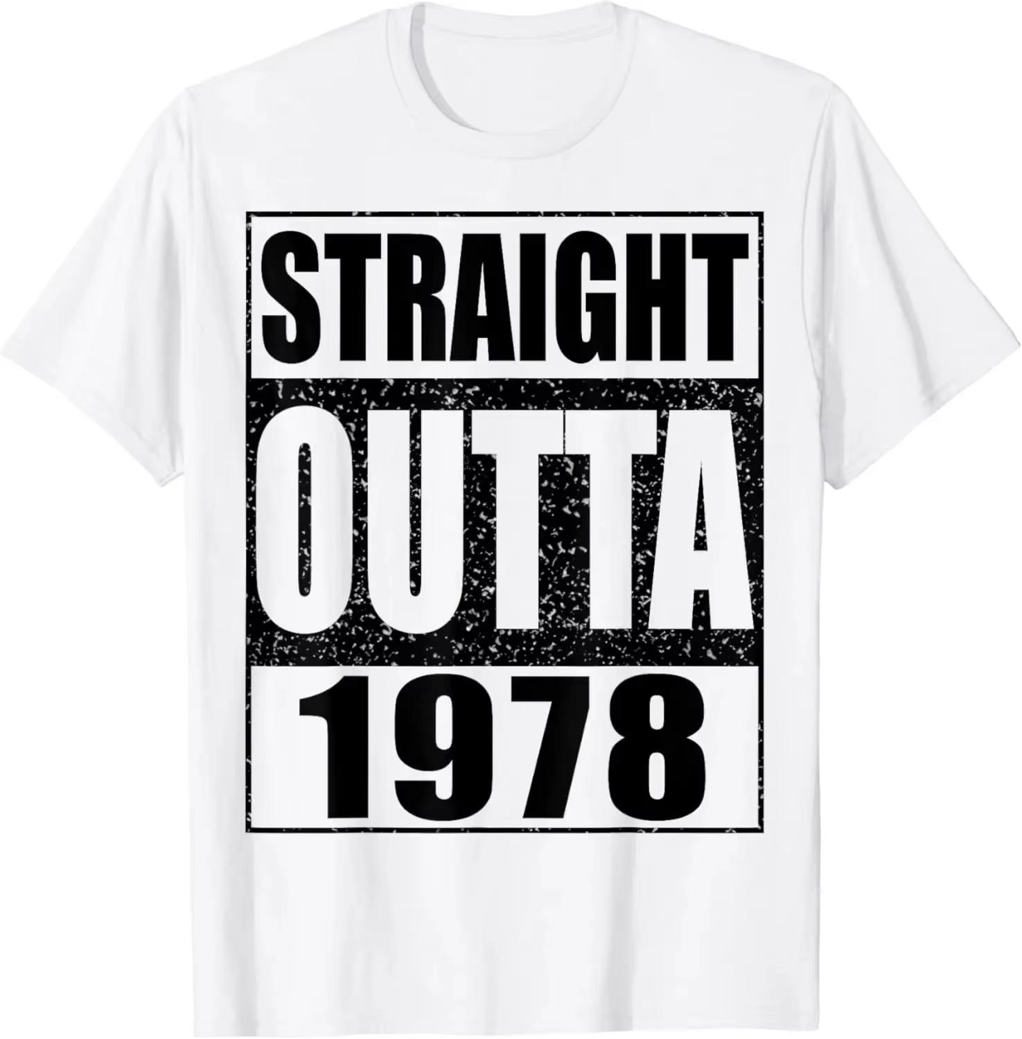 

Funny Birthday Gift 46th Birthday 46 Years Old Man Woman Vintage 1978 T-Shirt Unisex Style Shirts for Women Men Clothing 4XL