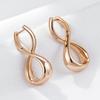 Luxury Retro Water Drop Pendant Women'S Big Earrings  Rose Gold Color Daily Fashion Multipurpose Exquisite Jewelry