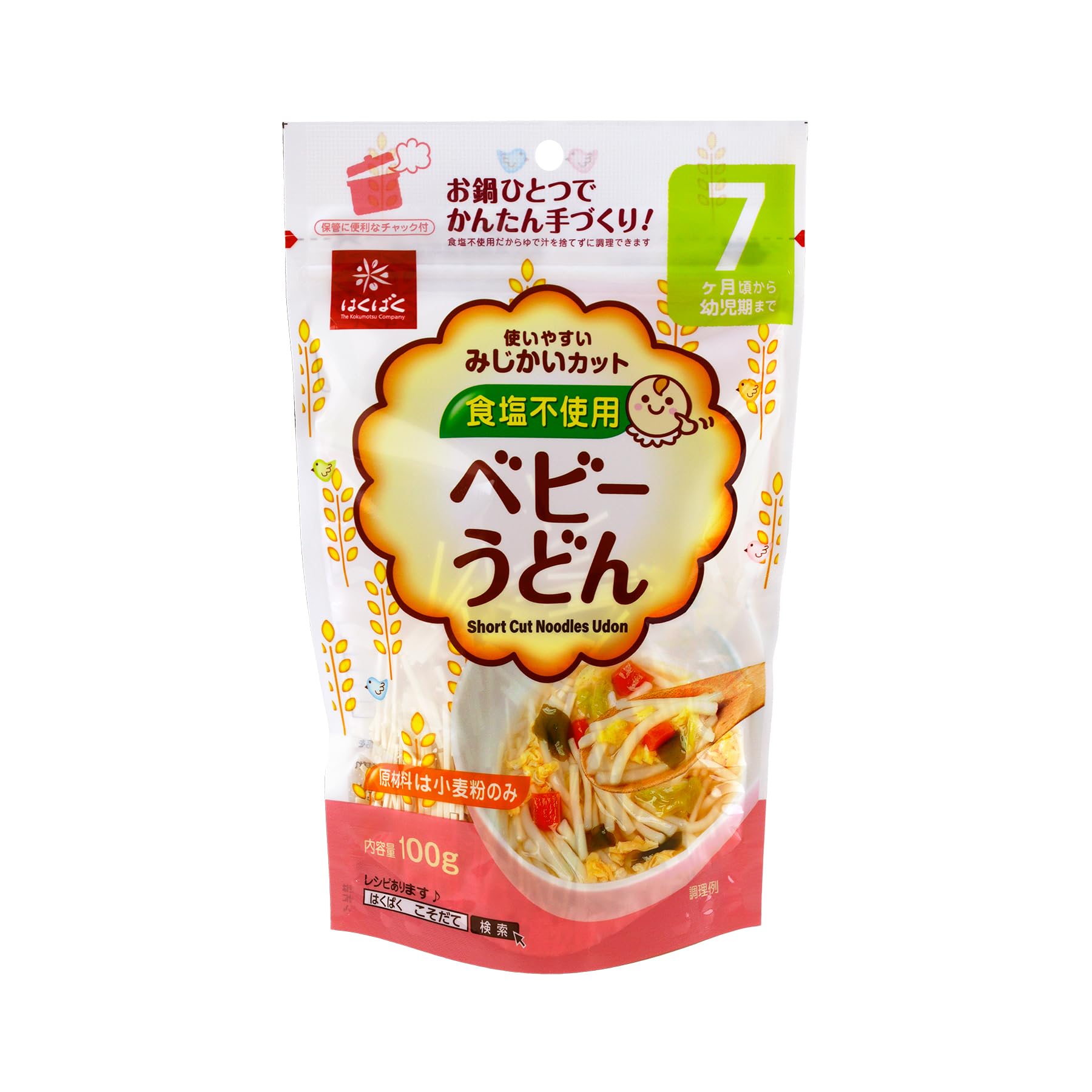 

Hakubaku Детский удон 100г x 10 пакетиков [С 7 месяцев]