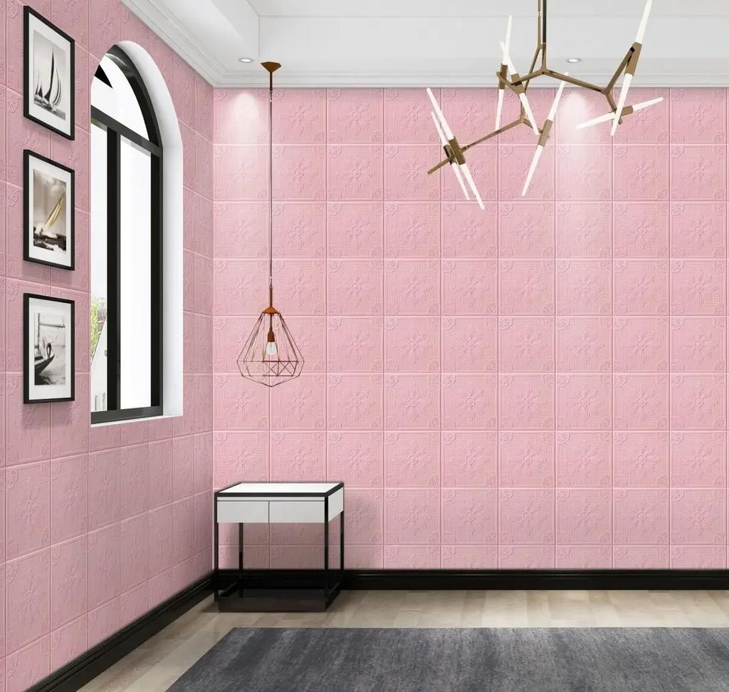 European Style Simple 3D Wall Stickers Ceiling TV Background Decor Wallpaper House Renovation Accessories Waterproof Decoration