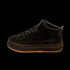 Autumn new leather velvet warm skateboard shoes casual high shoes dnh