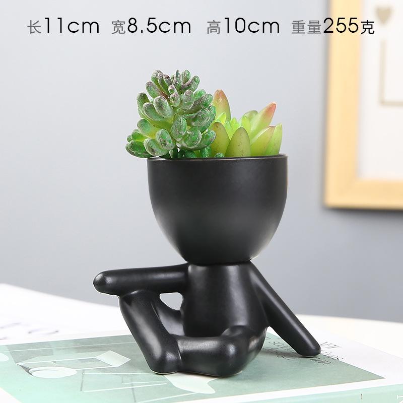 Nordic Succulent Flowerpot Creative Ceramic Ornament Crafts Decor Plant Pot