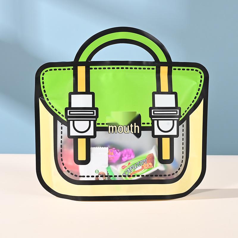 Custom Cartoon Candy & Snack Packaging Bags: Special-Shaped, Self-Sealing, Gift & School Bags