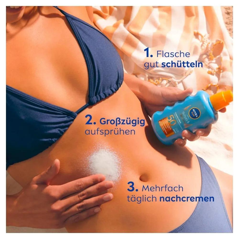Nivea Sun Sun Protect & Bronze Spray LSF50, 200ml