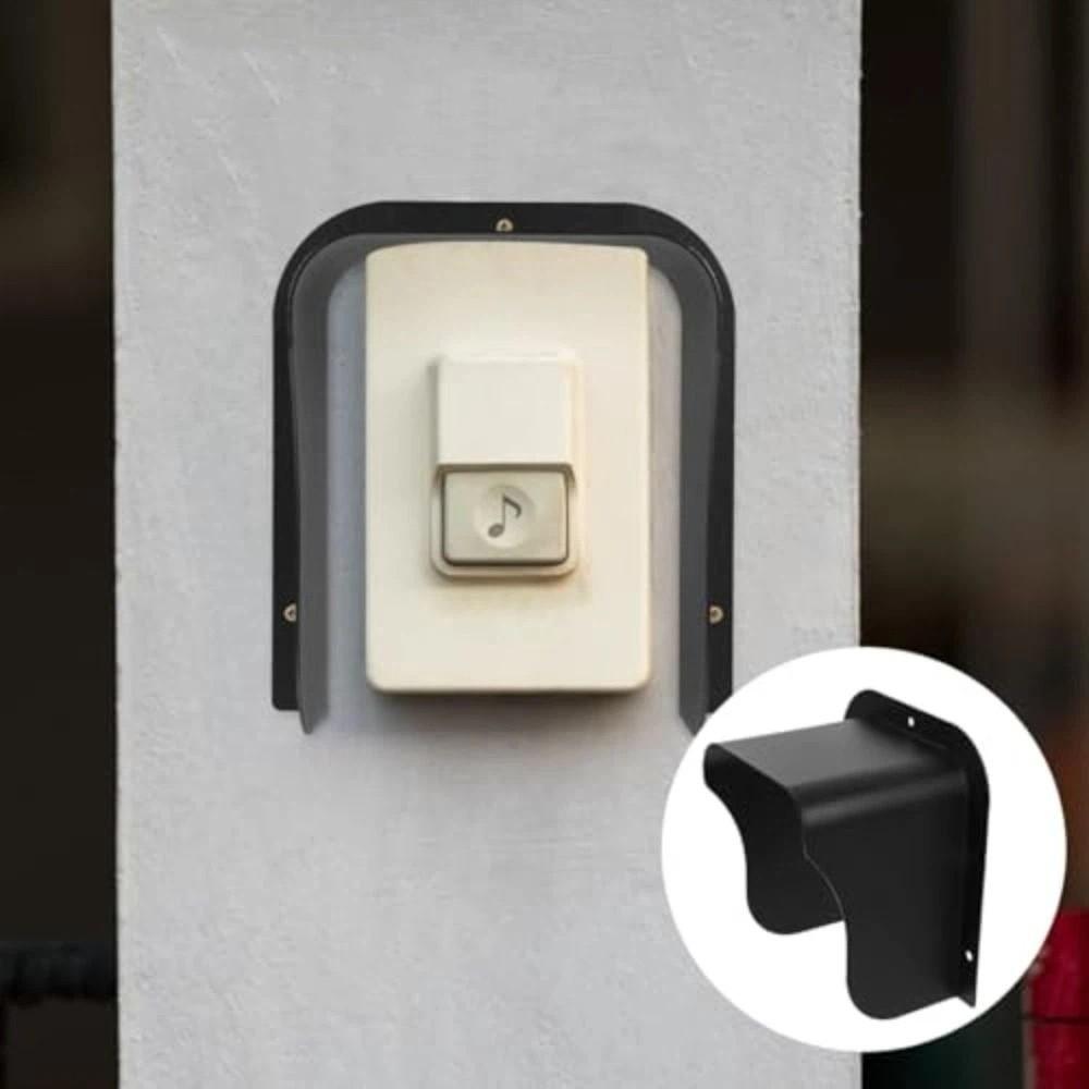 Metal Material Doorbell Cover Waterproof Design Outdoor Use Waterproof Cover Weather Shield Universal Fit Rain Cover