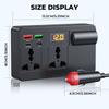 12V/24V Car Inverter 200W DC To AC 220V With Converter Switch QC USB/PD/Type-C Chargers Power Adapter Voltage Detection Tool