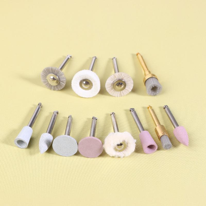 12 PCS Upgraded Silicone Brush Grinding Head Mixed Polishing Set Achieve High-gloss Polishing With Polishing Paste