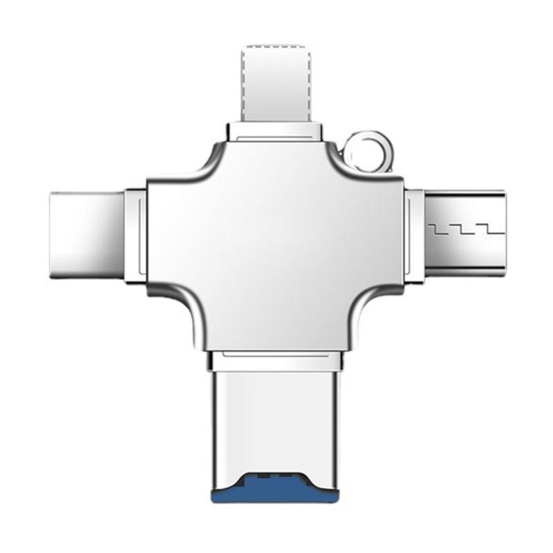 

Portable Alloy Memory Card Reader OTG Adapter Trail Camera Viewer for iPh Type C Androids for Effortless File Sharing 1