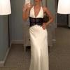 2025 Summer Elegant Deep V Silk Satin Halter Waist-Cinching Long Dress