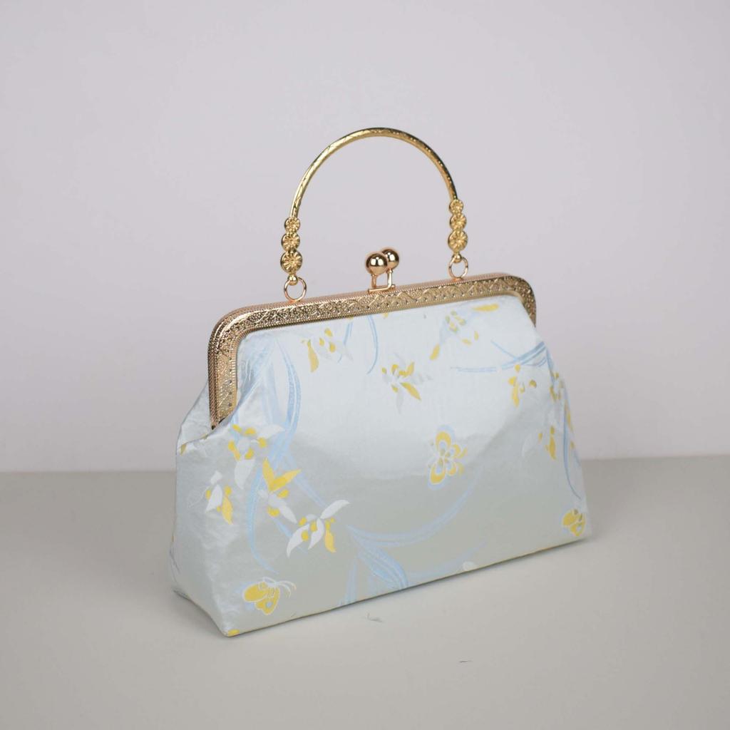 Handgefertigte Stoff Chinesische Goldtasche tragbare Messenger-Kette Schneiden Salon Teambuilding-Klasse Lehrmaterialtasche