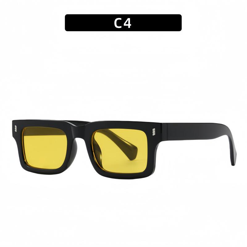 2026 European Retro Rectangular Small Frame Sunglasses - Stylish Men's & Women's High-End UV Protection
