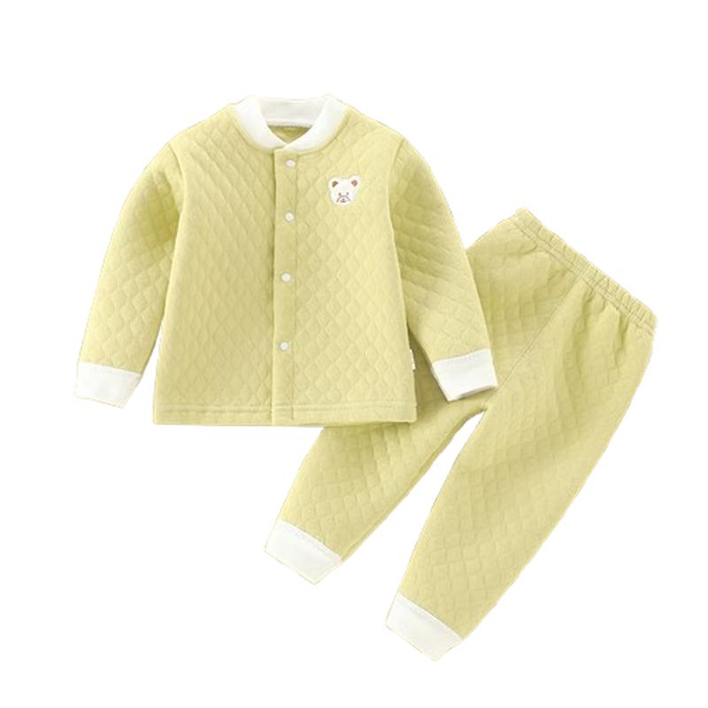 JOYNCLEON Baby Quilted Thermal Underwear Set 90