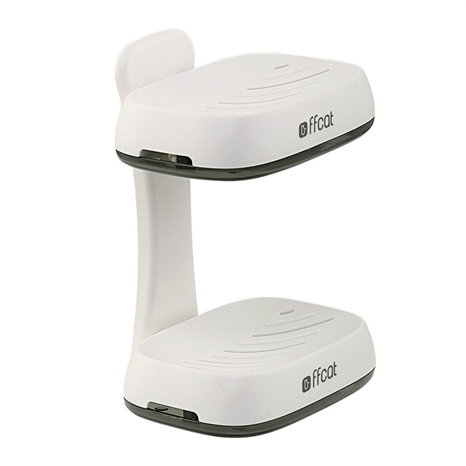 

Магнитная присоска для мыла Пластиковая мыльница Простая креативная мыльница без отверстий Двухслойная мыльница для ванной комнаты Настенная мыльница