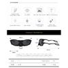 Outdoor sports cycling polarized sunglasses, trendy and retro style, suitable for travel and driving