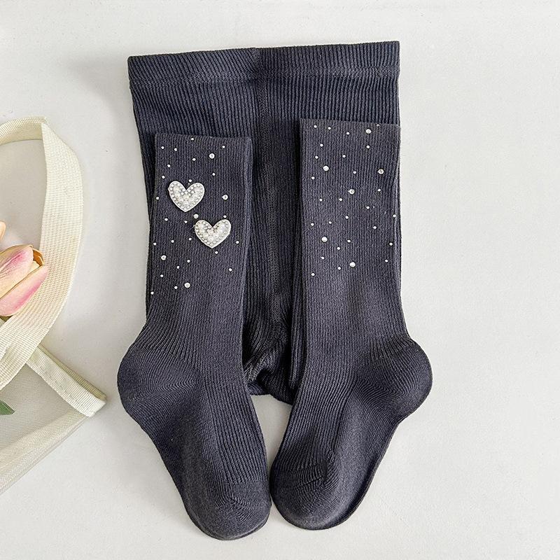 Kids Tights For Girls White Sparkling Pantyhose Spring Fall Dressy Leggings with Rhinestones Dressy Autumn Tights