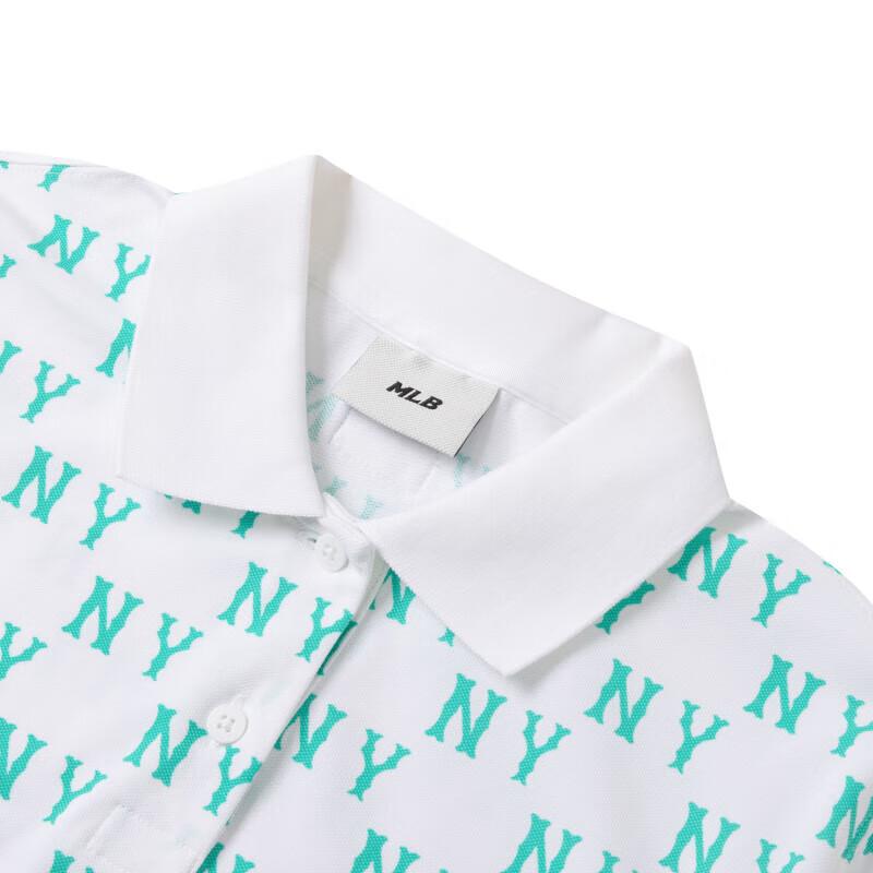 New MLB New York Yankees Polo Shirt Women's Ecru 3FPQM0143-50WHS