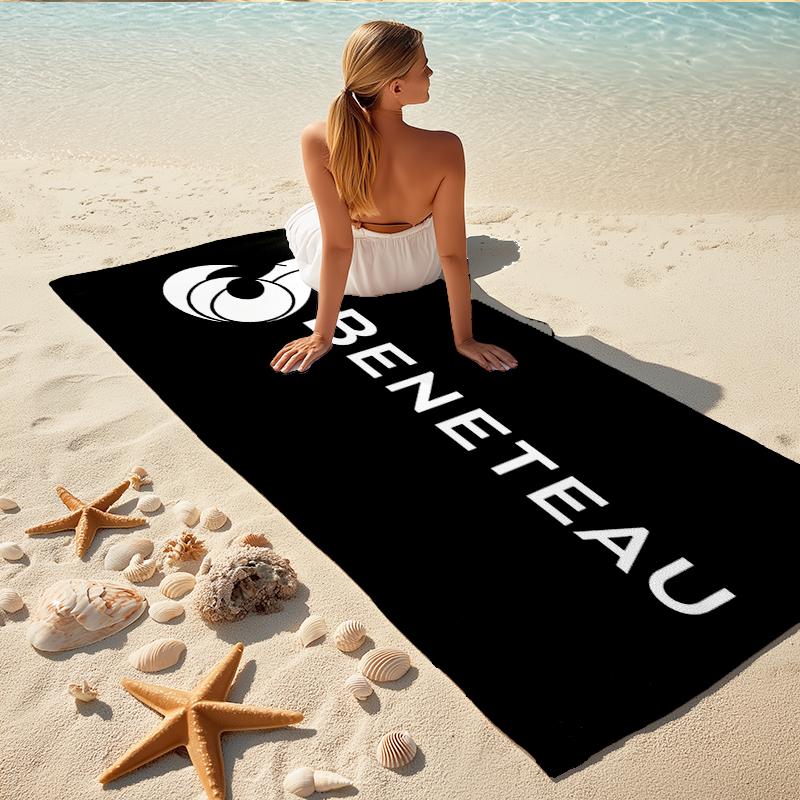 1Pc Beneteau Yacht Beach Towel, Quick Dry, Multi-Use for Beach Pool Gym Yoga Home Travel, Christmas, Halloween, Xmas Gift M928165