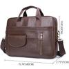 Milin Men's Leather Business Briefcase