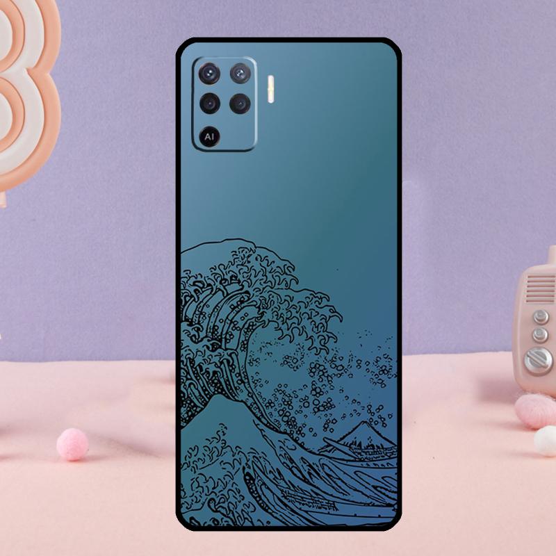 The Great Wave Phone Case For Oppo A78 A98 A80 A40 A60 A18 A38 A58 A15 A17 A77 A74 A94 A54 A57S A16 A76 A96