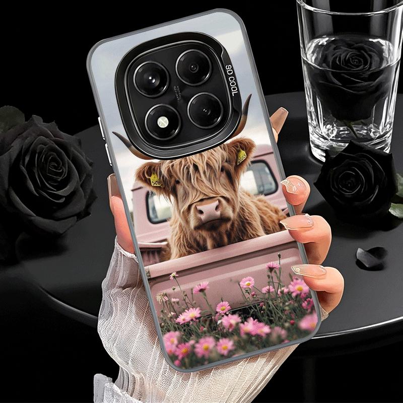 Cute Highland Cow Soft Phone Case for Xiaomi Redmi Note 13 14 15 Pro Plus 12S 12 11S 11 11T 10S 10 Shockproof Cover Back Shell