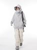 Unisex Trendy High-Collar Hooded Jacket with Velvet Lining for Social Anxiety