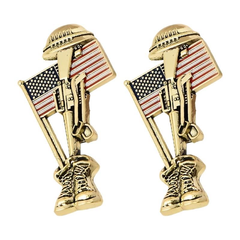 Historical Soldier Memorial Pin High Quality Metal Men's Armed Accessories Unique Bagde For Display And Wear