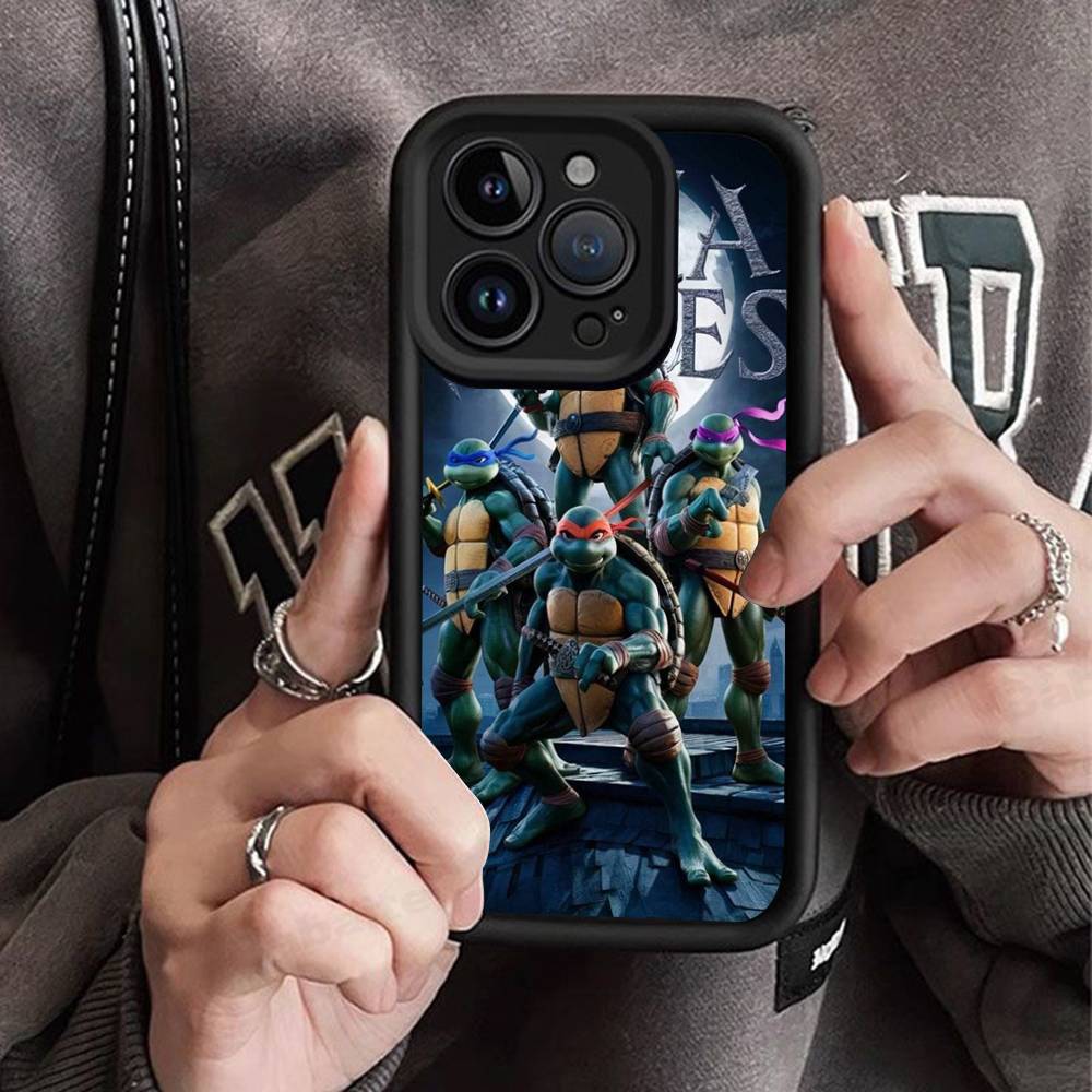 Cartoon N-Ninja T-Turtles Phone Case For IPhone 11 12 13 16 15 17 14 Pro Max Soft Funda Silicone Cover