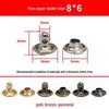 Double-Sided Leather Bag with Mother-Child Round Head Double Cap Rivets for DIY Clothing & Bag Accessories