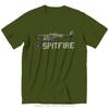 Supermarine RAF Spitfire Tshirt For Men T Shirt Fighter Aircraft Plane Airplane British T-shirt Cotton Tees Men's Clothing